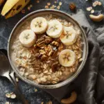 Nutty Banana Oatmeal Bowls