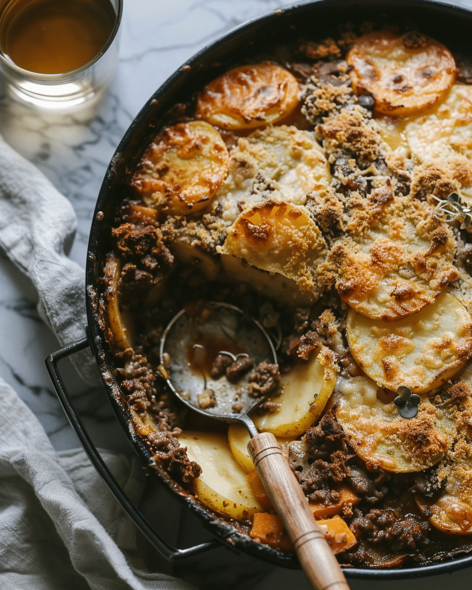 One-Pan Beef & Potato Bake | Kitchen Martha