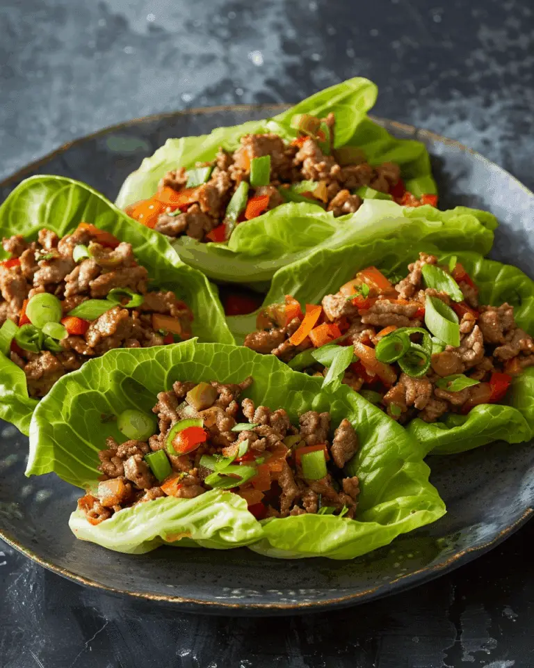 Zesty Beef Lettuce Wraps