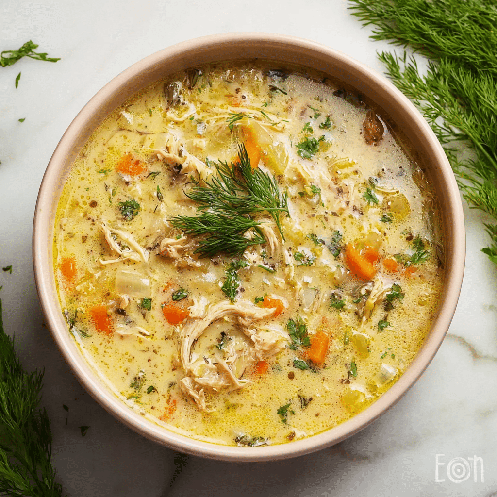 Avgolemono Recipe: Cozy Greek Lemon Chicken Soup - Recipe Image