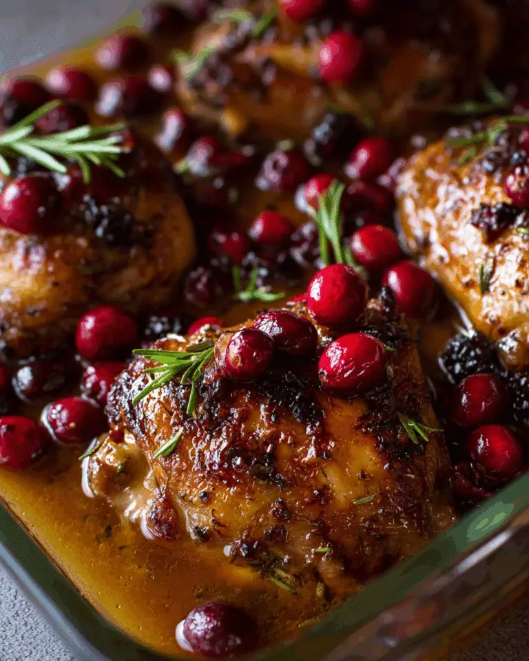 "Cranberry Balsamic Chicken Recipe