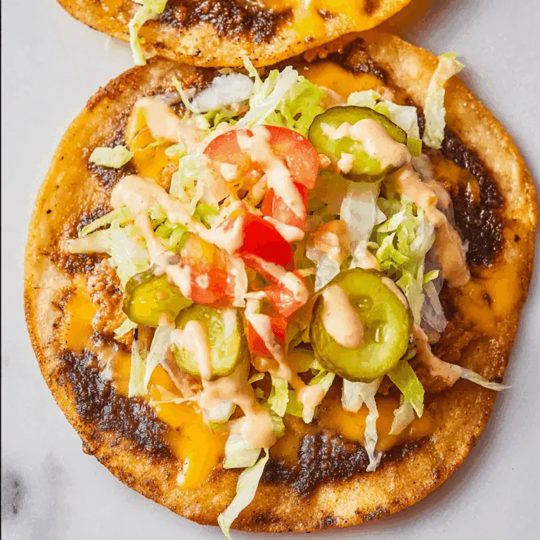 Smashed Burger Tacos: Flavorful Fusion Twist