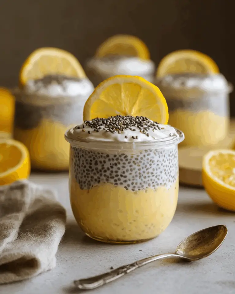 Lemon Cream Chia Pudding with Oat Milk Recipe