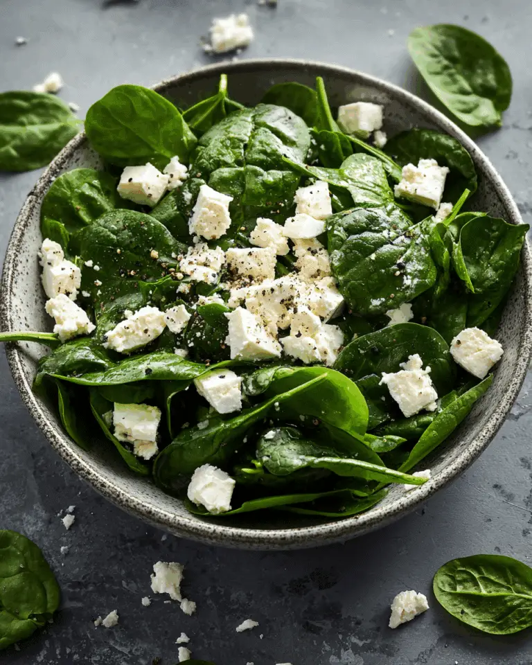 Simple Spinach Salad with Goat Cheese Recipe
