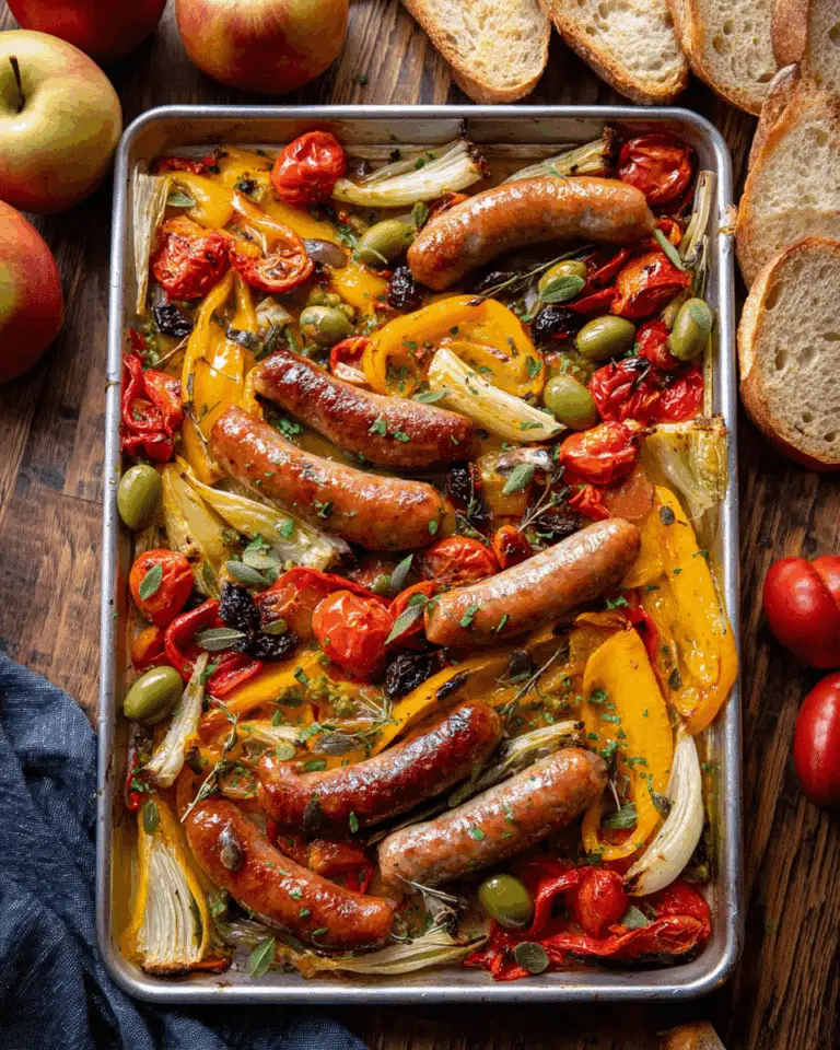 "One-Pan Italian Sausage and Peppers Recipe