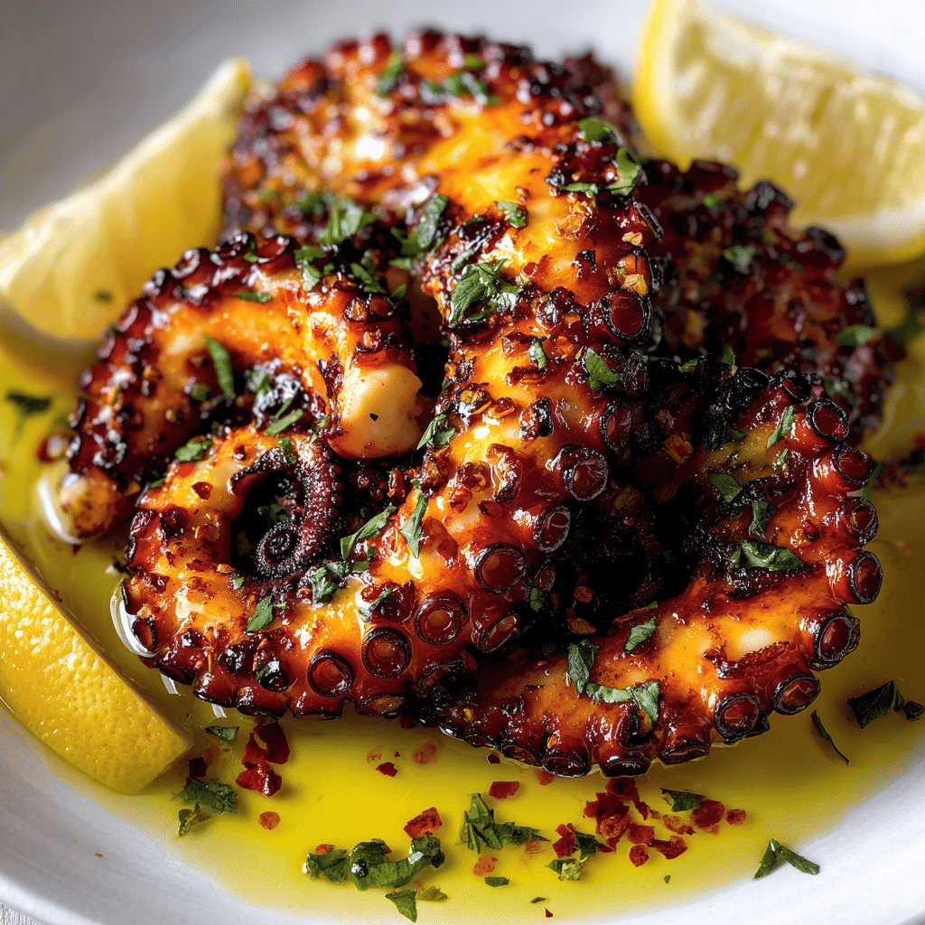 Juicy Grilled Octopus Recipe - Recipe Image