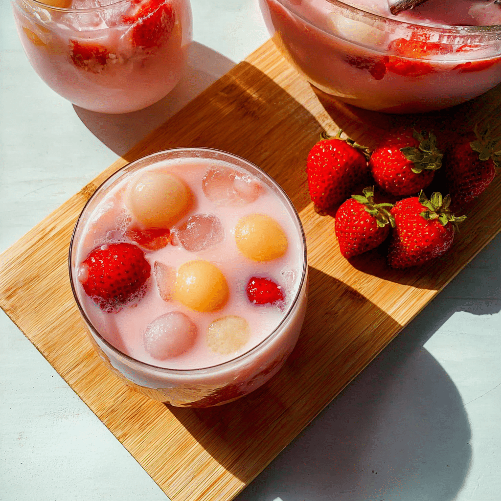Creamy Fruit Mocktail Recipe - Recipe Image
