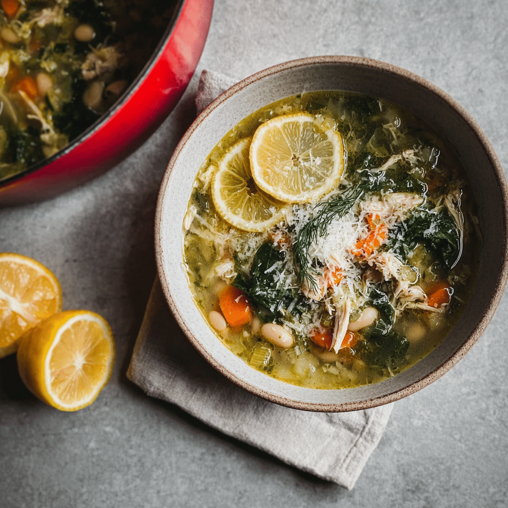 White Bean Chicken Soup Recipe: Comforting & Nourishing - Recipe Image