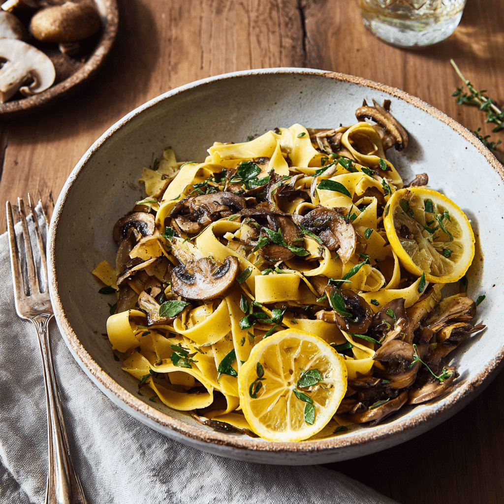 Wild Mushroom and Truffle Oil Pasta Recipe