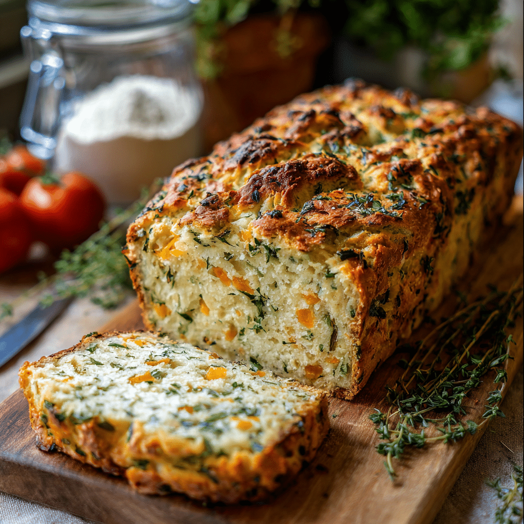 Herb & Cheese Quick Bread Recipe - Recipe Image