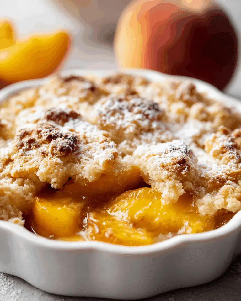 Homemade Peach Cobbler Recipe