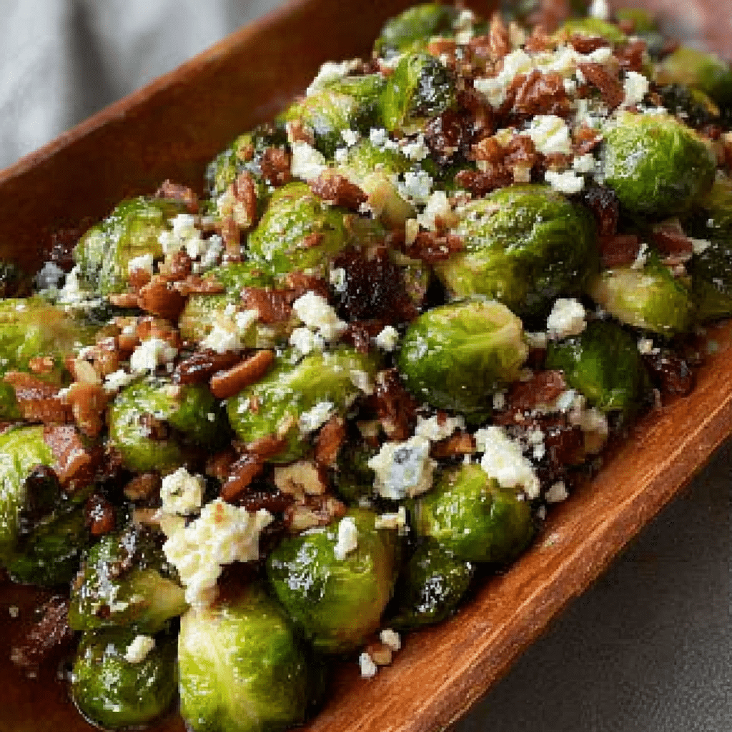 Maple-Glazed Brussels Sprouts with Beef Recipe