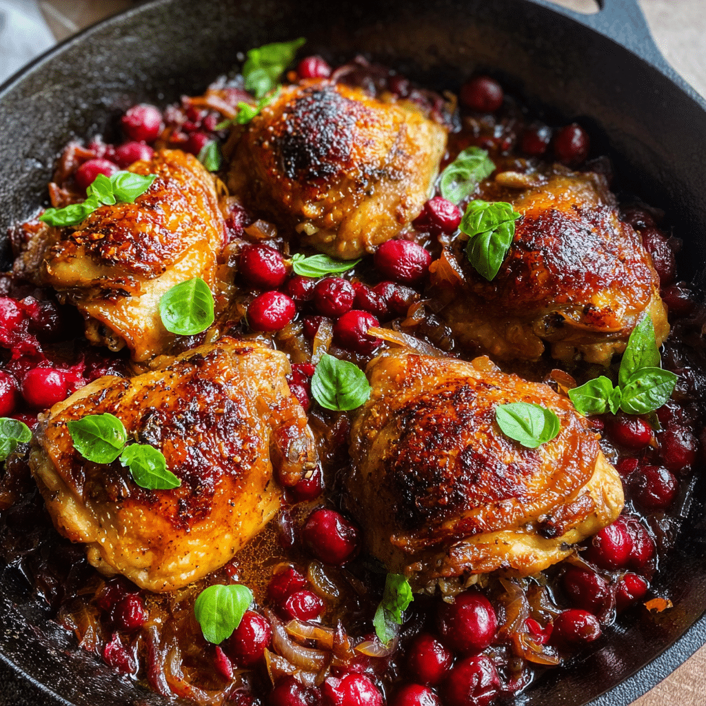 "Cranberry Balsamic Chicken Recipe