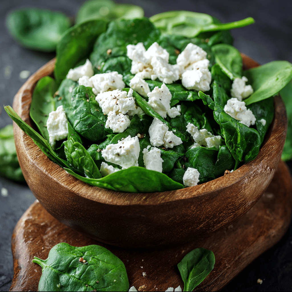 Simple Spinach Salad with Goat Cheese Recipe - Recipe Image