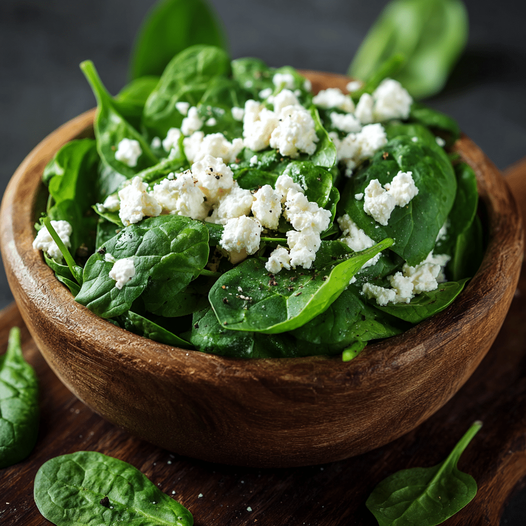 Simple Spinach Salad with Goat Cheese Recipe - Recipe Image