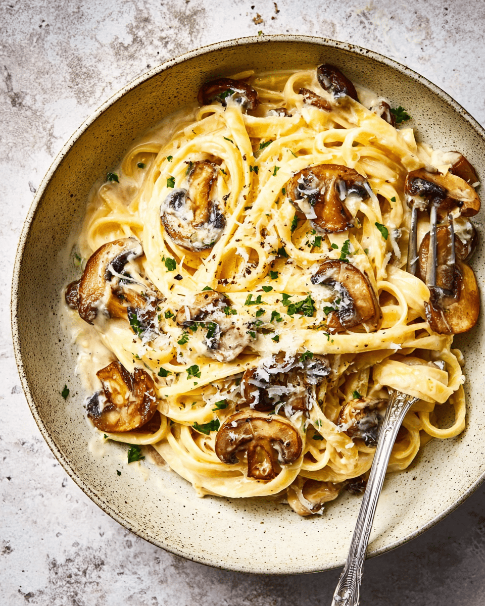 "Wild Mushroom and Truffle Oil Pasta Recipe