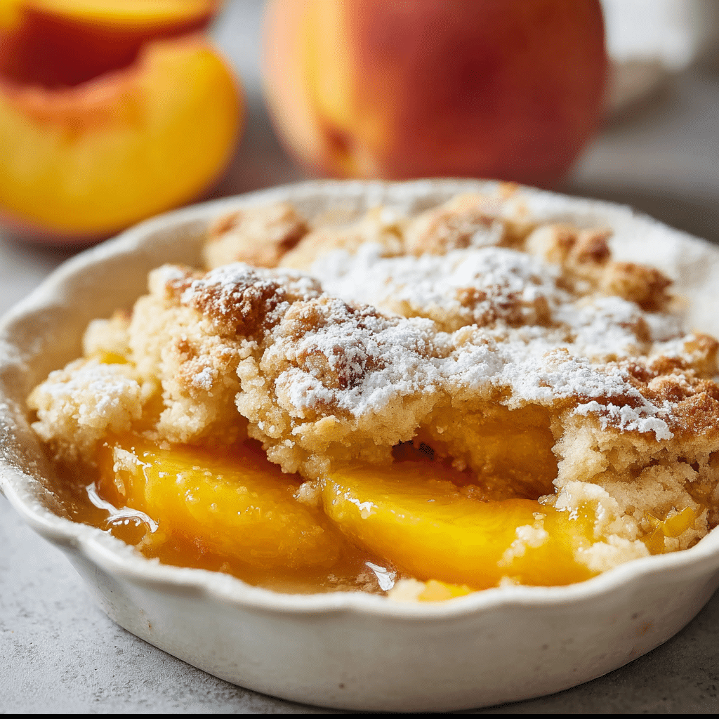Homemade Peach Cobbler Recipe - Recipe Image