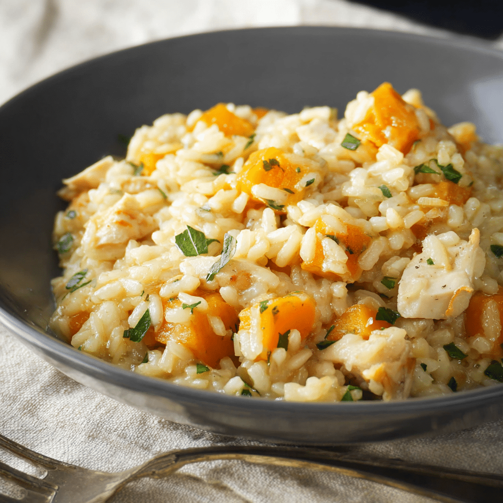 Butternut Squash and Chicken Risotto Recipe