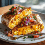 Breakfast Burrito Grilled Cheese "