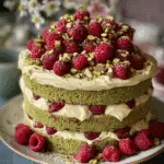 Pistachio Raspberry Cake Recipe