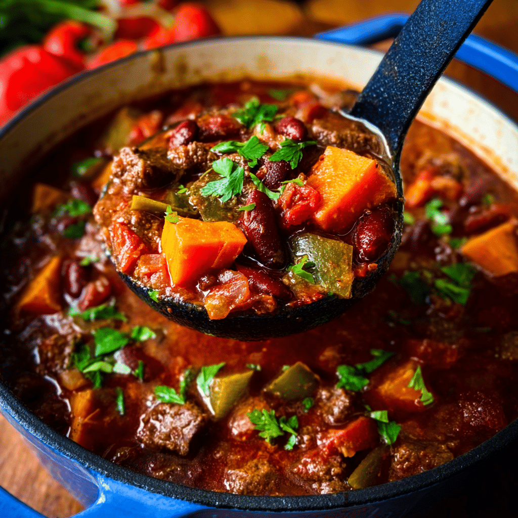 Pumpkin Spice Beef Chili Recipe - Recipe Image