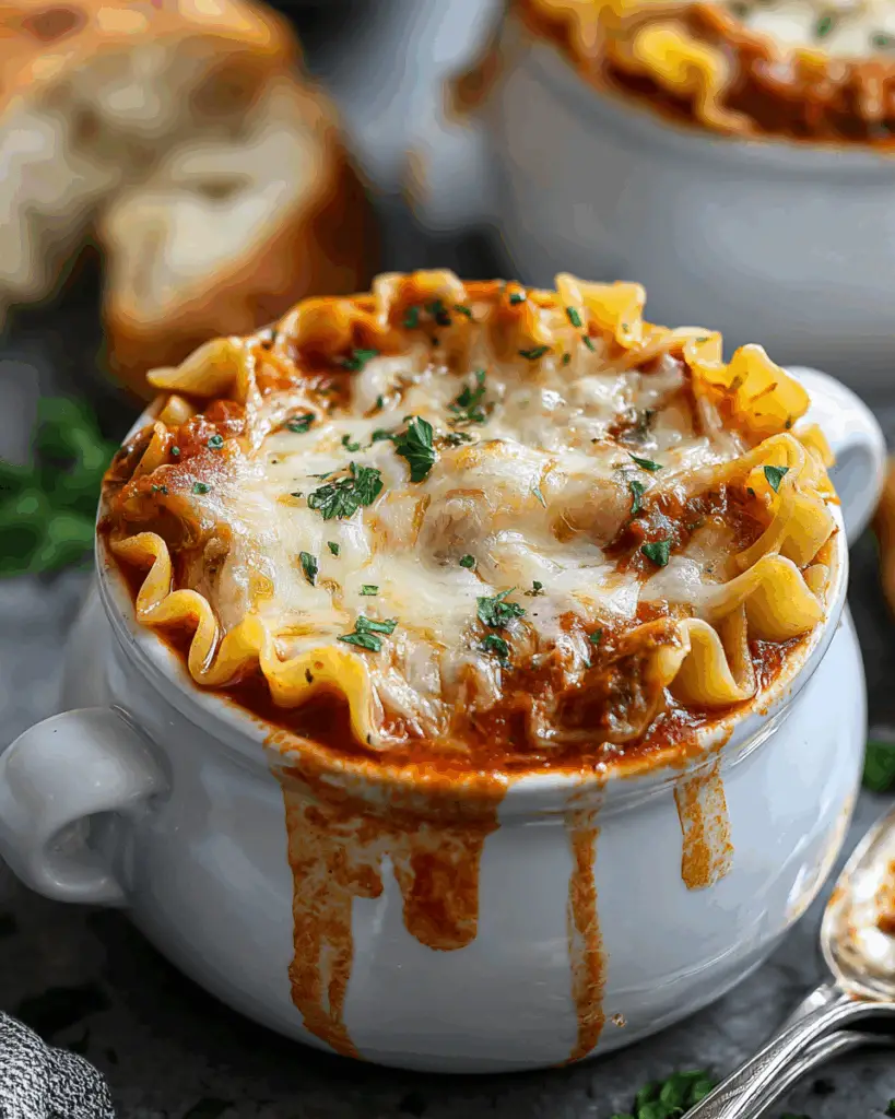 Comforting Vegetarian Lasagna Soup Recipe