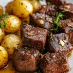 Garlic Butter Steak Bites and Potatoes Recipe