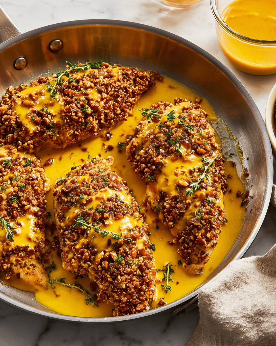 "Maple Pecan Crusted Chicken Recipe