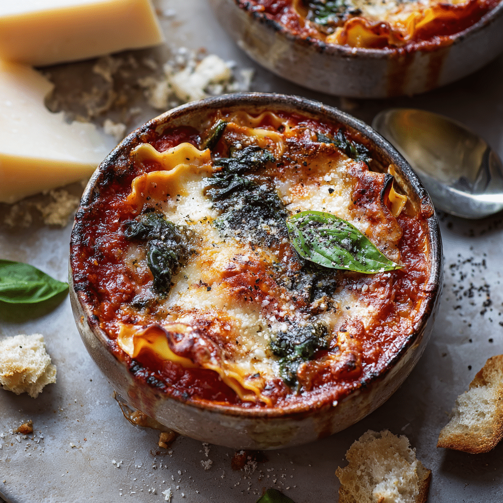 Comforting Vegetarian Lasagna Soup Recipe - Recipe Image
