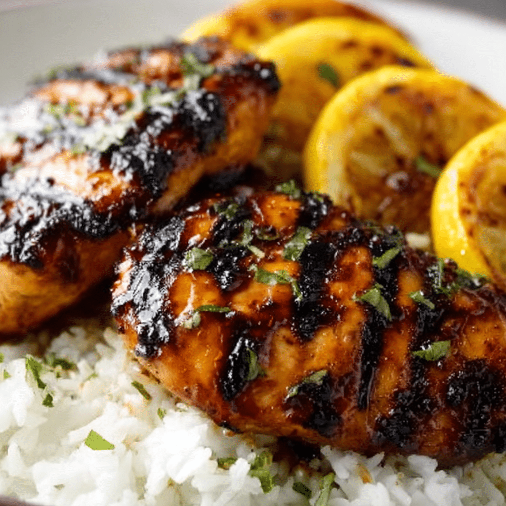 Hawaiian Chicken with Coconut Rice Recipe - Recipe Image