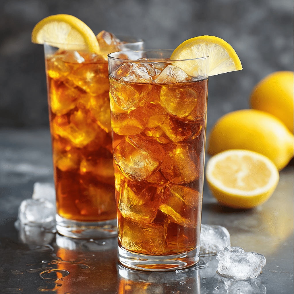 Lemon Vanilla Black Iced Tea Recipe - Recipe Image