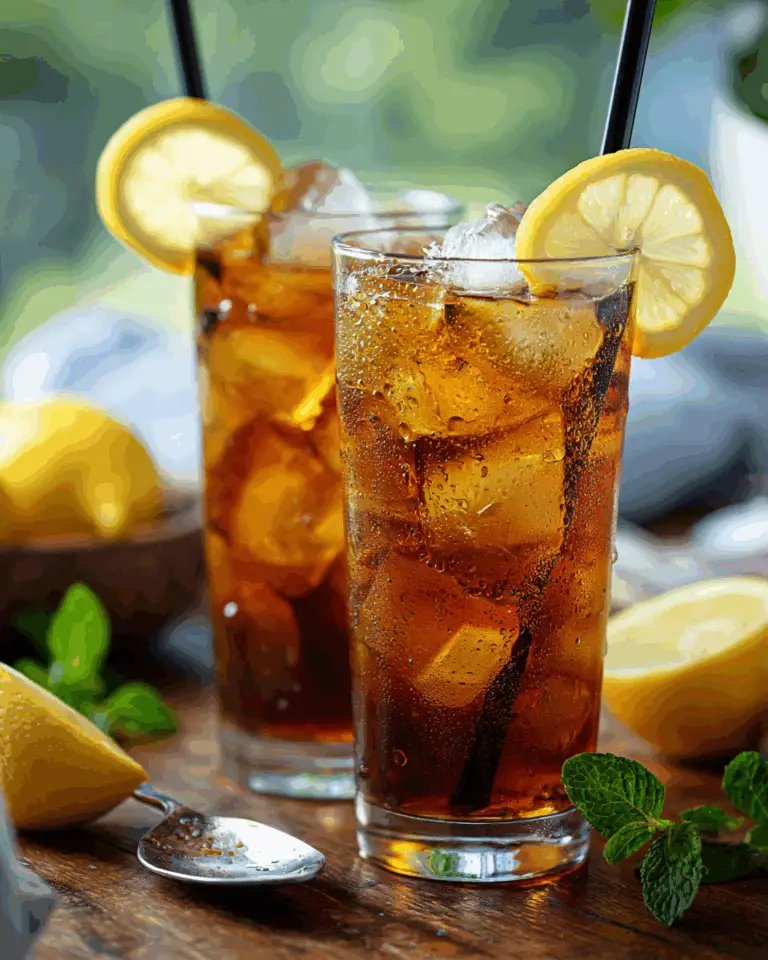Lemon Vanilla Black Iced Tea Recipe