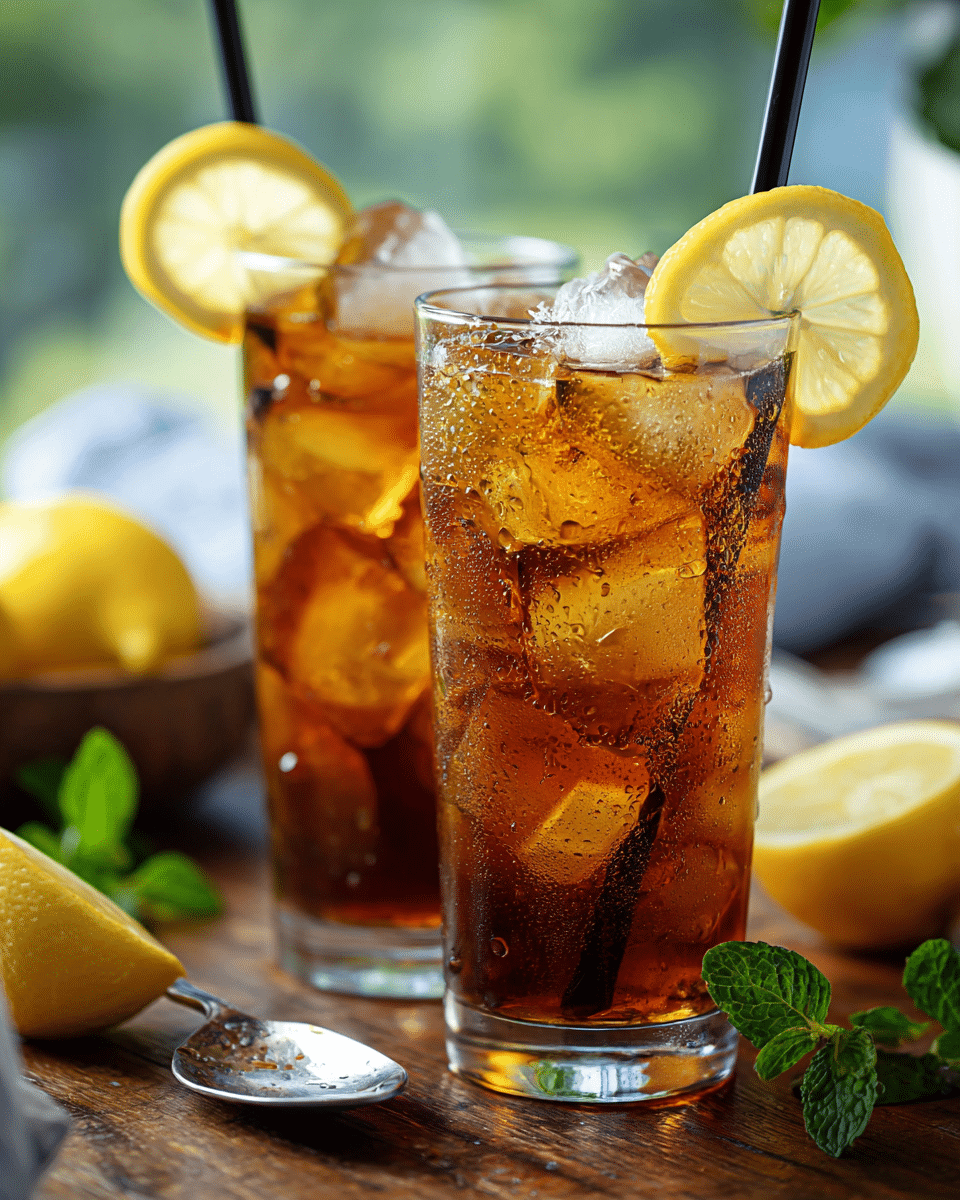 Lemon Vanilla Black Iced Tea Recipe