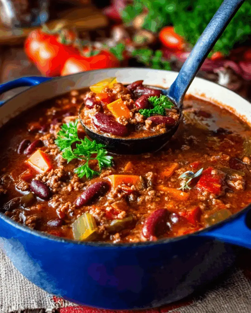 Pumpkin Spice Beef Chili Recipe
