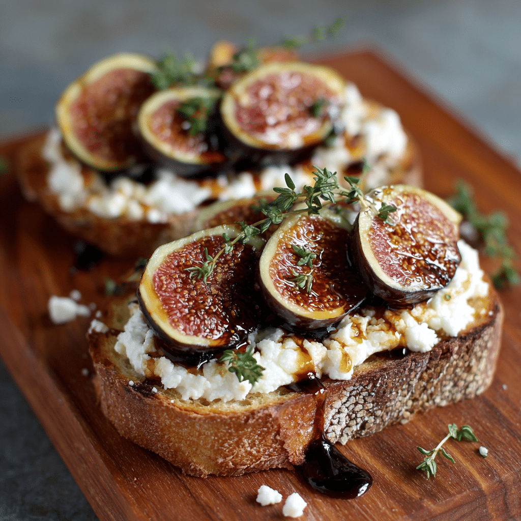 Caramelized Fig and Ricotta Toast Recipe