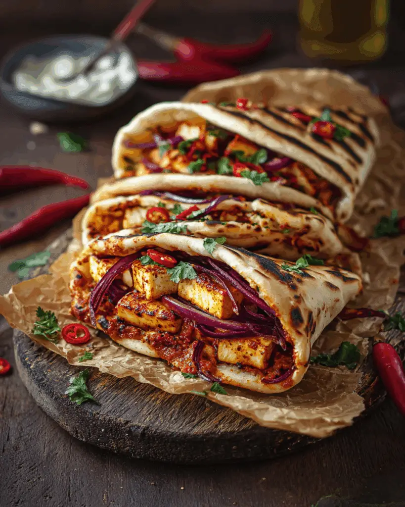 Spicy Paneer Frankie Recipe