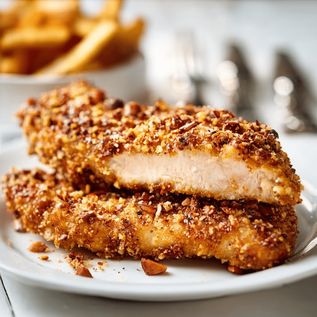 Maple Pecan Crusted Chicken Recipe