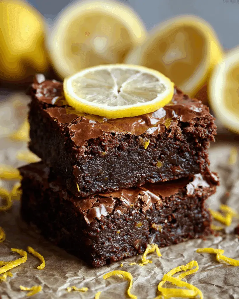 Zesty Citrus-Infused Lemon Brownies Recipe