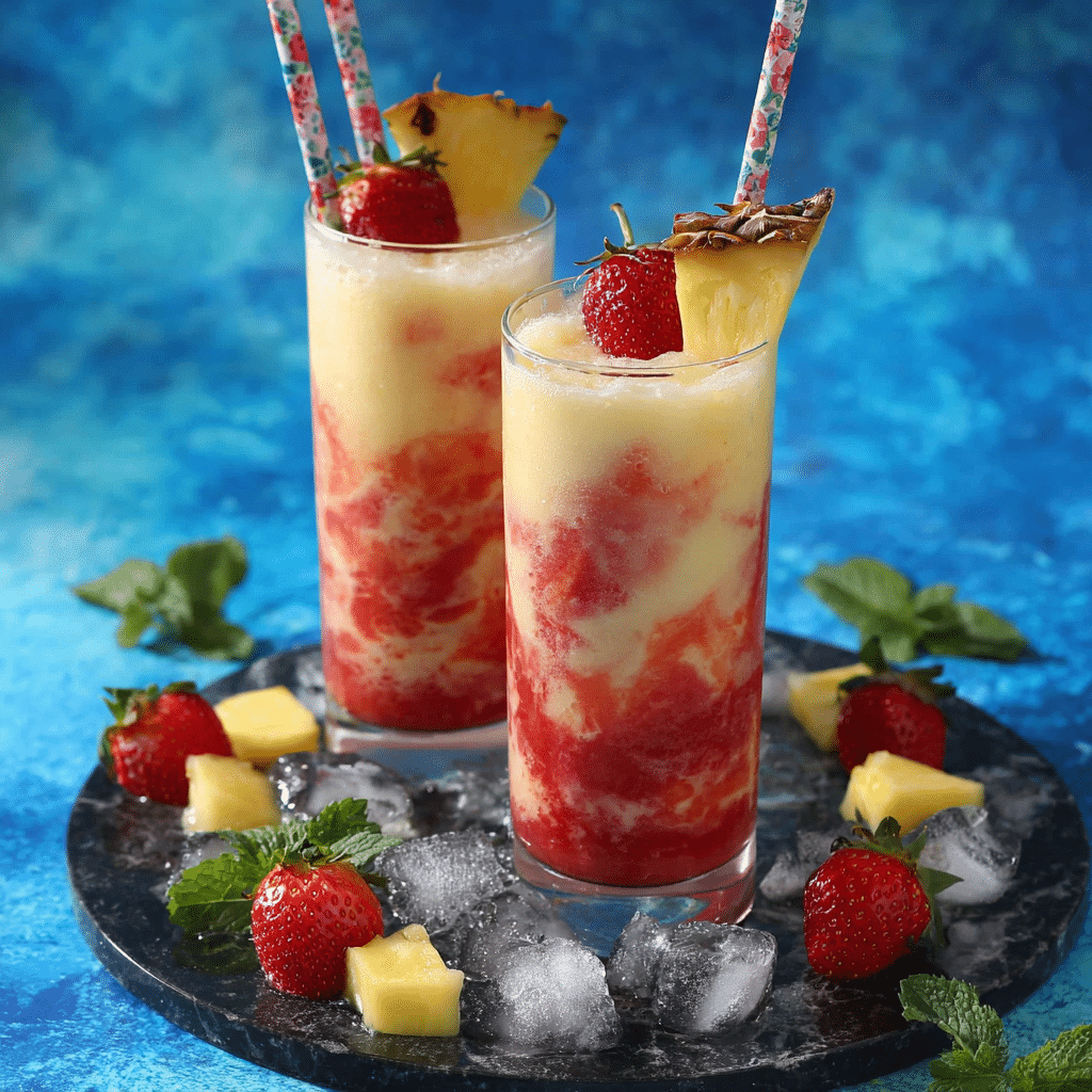 Virgin Strawberry Pina Colada Recipe - Recipe Image