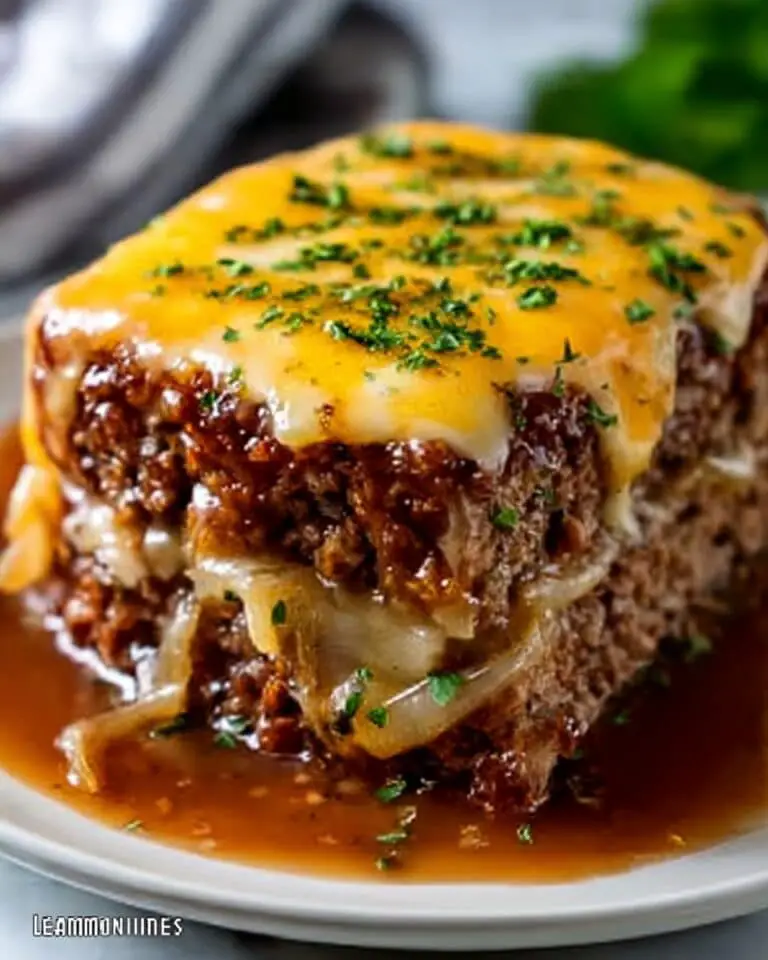 Delicious Crockpot French Onion Meatloaf Recipe