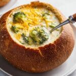 Creamy Panera-Style Broccoli Cheddar Soup Recipe