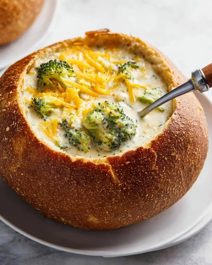 Creamy Panera-Style Broccoli Cheddar Soup Recipe
