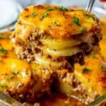 Cheesy Ground Beef & Potato Casserole Recipe