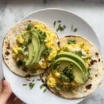 Barley Breakfast Tacos with Scrambled Eggs and Avocado Recipe