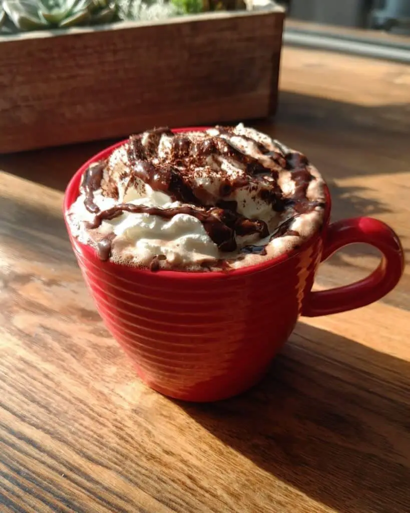 Hot Chocolate with Peppermint Whipped Cream Recipe