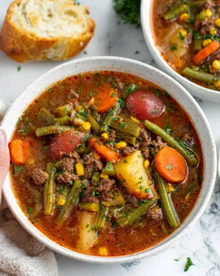 Easy Beef Vegetable Soup Recipe