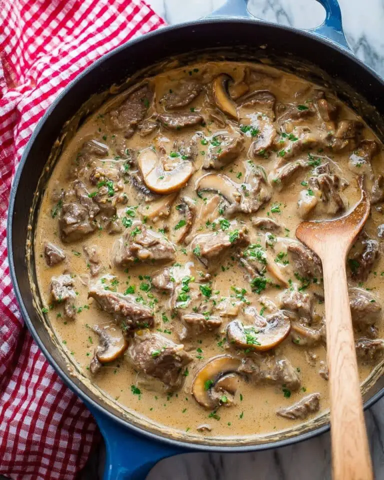 Creamy Beef and Mushroom Stroganoff Recipe