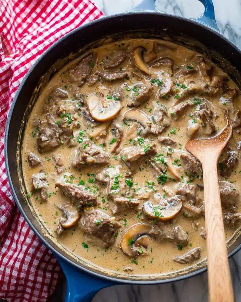 Creamy Beef and Mushroom Stroganoff Recipe