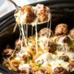 Crockpot French Onion Meatballs Recipe