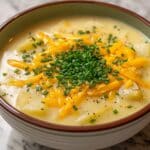 Cheddar Garlic Herb Potato Soup Recipe